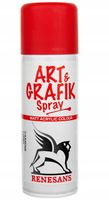 2 x Farba akrylowa spray MATOWY efekt w aerozolu malarz Renesans CYNOBER 20