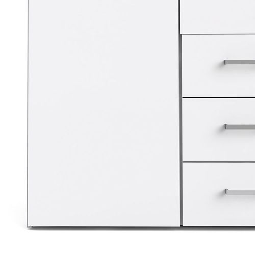 SPACE biała szafa 4+3 wysoki połysk na Arena.pl