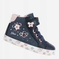 Buty sportowe dziecięce dla dziewczynki na rzepy Geox B15D5C0EWBC-C4BE8