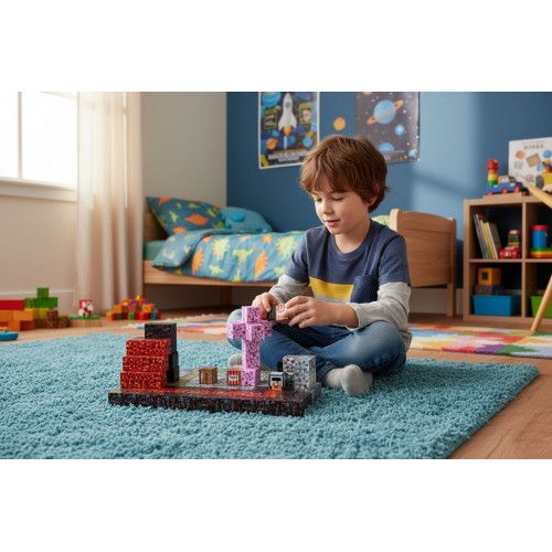 KLOCKI MAGNETYCZNE 160 ELEMENTÓW DLA DZIECI 3+ LAT KREATYWNE na Arena.pl