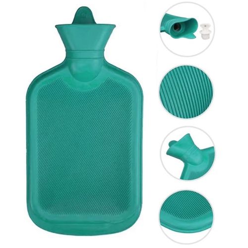 TERMOFOR NA WODĘ 2L W POKROWCU PLUSZOWY OGRZEWACZ GUMOWY W SWETERKU GRAFIT na Arena.pl