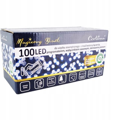 LAMPKI CHOINKOWE 100 LED TIMER STEROWANIE PILOTEM na Arena.pl