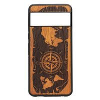 drewniane etui bewood do google pixel 8 pro róża wiatrów merbau
