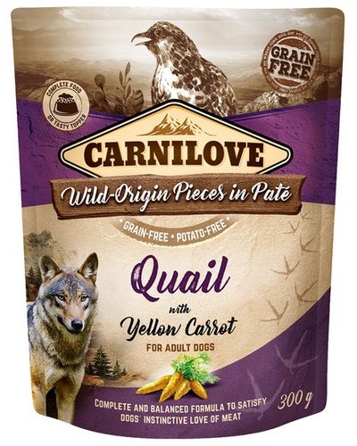 Carnilove Dog Quail & Yellow Carrot - Przepiórka I Żółta Marchew Saszetka na Arena.pl