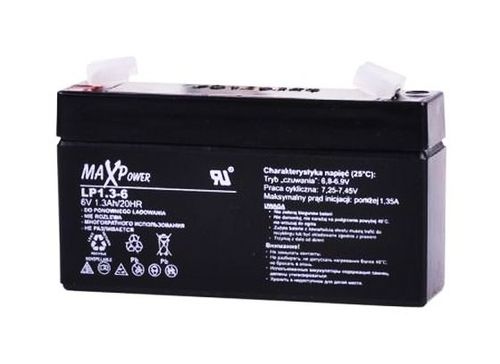 BAT0400 Akumulator żelowy 6V 1.3Ah MaxPower na Arena.pl