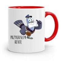 Kubek Czerwony Prezent Dla Listonosza Przyniosłem Z Nadrukiem Ze Zdjęciem