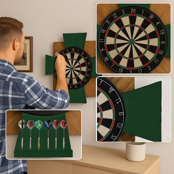 Tablica Drewniana John Paddle do Darta Order Forest Green zdjęcie 3