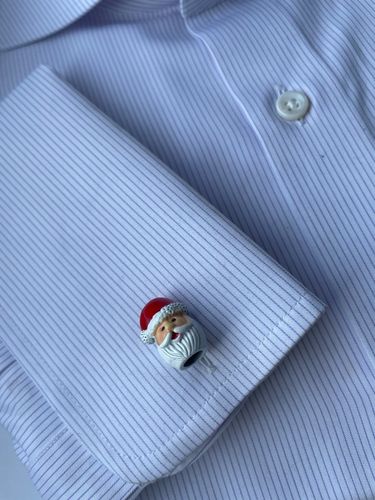 Okolicznościowe spinki do mankietów EXC Mikołaj Gwiazdor w Białej Szkatułce na Arena.pl