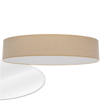 Lampa sufitowa plafon natynkowy abażur klosz oprawa beż 70 cm