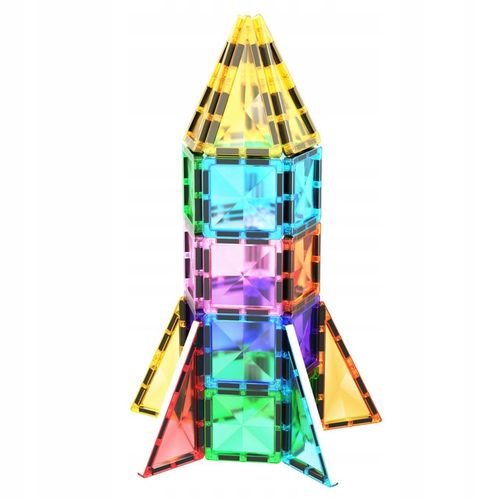 Klocki magnetyczne konstrukcyjne wersja podróżna dla dzieci edukacyjne 30el na Arena.pl