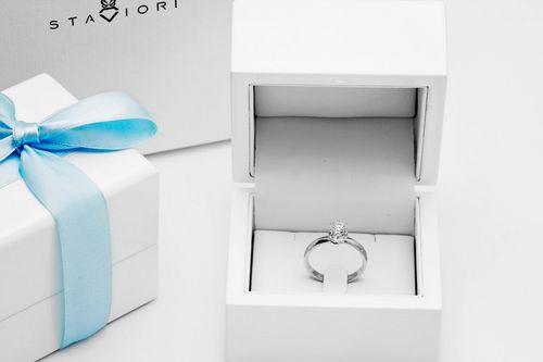 exclusive | cudowny zaręczynowy pierścionek 0,50ct w 18-karatowym złocie na Arena.pl