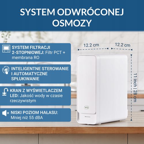 SYSTEM ODWRÓCONA OSMOZA VIO AW-RB26 800 Т z SMART-KRANEM WYDAJNOŚĆ 2 l/m na Arena.pl