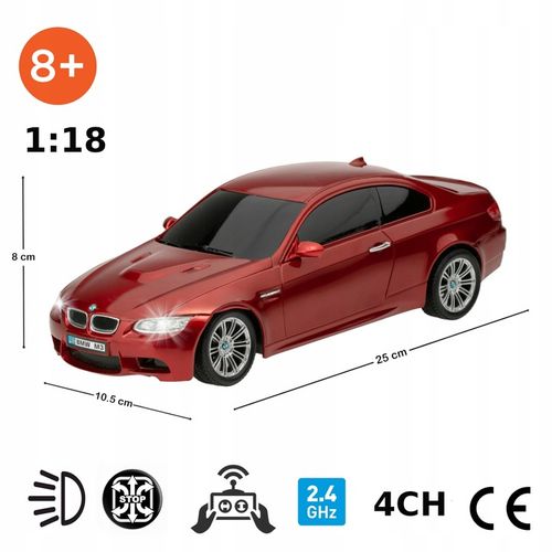 SAMOCHÓD RC AUTO ZDALNIE STEROWANE DLA DZIECI BMW M3 NA PILOTA CZERWONE na Arena.pl