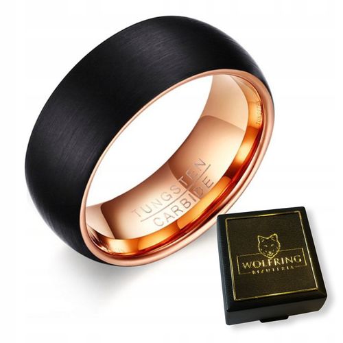 OBRĄCZKA PIERŚCIEŃ z Wolframu WOLFRING EU19 US09 na Arena.pl