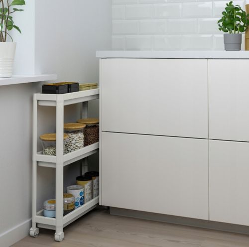 IKEA VESKEN Biały WÓZEK REGAŁ ŁAZIENKOWY półka na Arena.pl