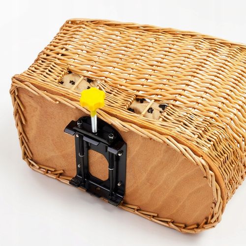 KOSZ ROWEROWY WIKLINOWY NA BAGAŻNIK TRANSPORTER TYLNY KOSZYK DUŻY PODUSZKA na Arena.pl