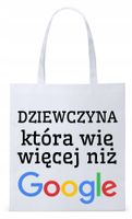 Dla Dziewczyny Żony Torba Eco Biała Shopper Z Nadrukiem Ze Zdjęciem