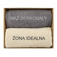 Ręczniki Mąż Doskonały Żona Idealna Prezent dla Pary na Ślub Rocznicę