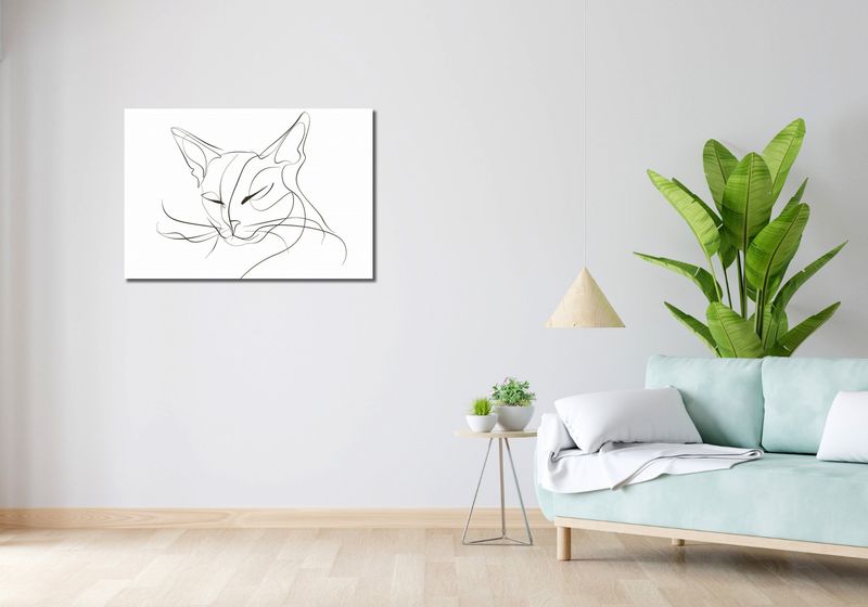 Obraz 90x60cm Linijny Kot zdjęcie 2