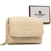 mały, elegancki portfel damski ze skóry ekologicznej - peterson