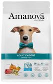 Zdrowa karma hipoalergiczna dla psa Amanova, 68% WIEPRZOWINA IBERYJSKA 2kg