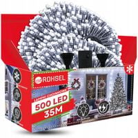 SOPLE 500 LED LAMPKI CHOINKOWE ŚWIATEŁKA ZEWNĘTRZNE WEWNĘTRZNE BIAŁE ZIMNE