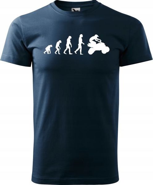 Męska Koszulka Prezent Urodziny Quad Ewolucja zdjęcie 3