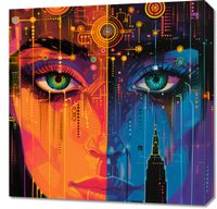 Obraz 60x60cm Cyfrowa Psyche