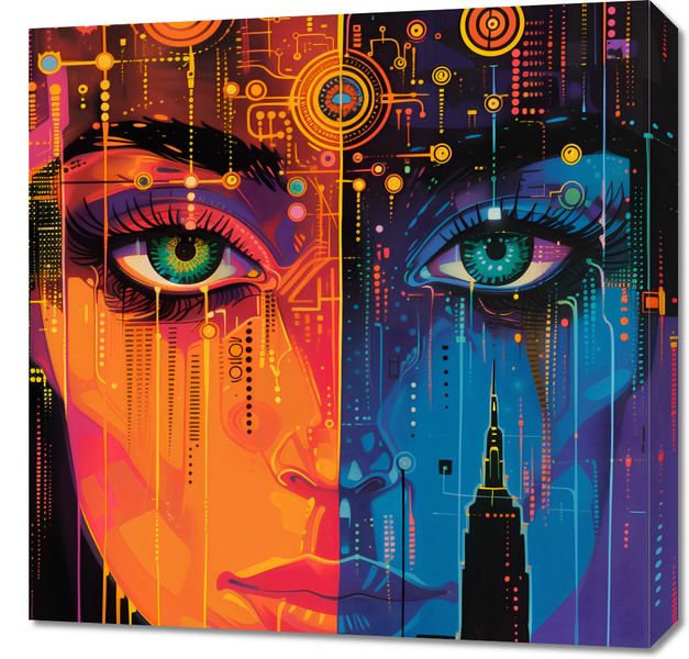 Obraz 60x60cm Cyfrowa Psyche zdjęcie 1