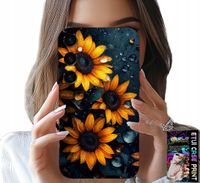 ETUI DO SAMSUNG GALAXY S24 FE - SŁONECZNIKI, SŁONECZNIK, KWIECISTE WZORY