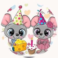 Opłatek na tort Urodziny Myszka Myszki