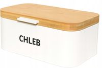 Chlebak jednoczęściowy Eurokitchen Bari biały metal