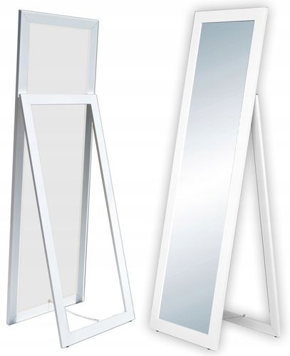 DUŻE Lustro w ramie STOJĄCE 170x50 BIAŁE na Arena.pl