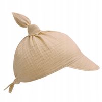 Chusteczka chustka czapka na głowę z daszkiem muślinowa dziecięca letnia