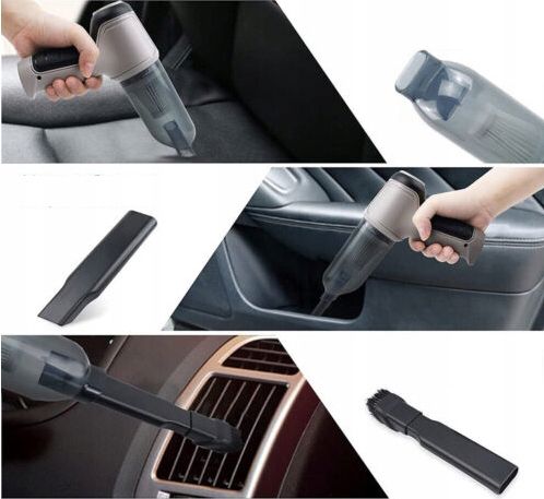 BEZPRZEWODOWY WYDAJNY RĘCZNY ODKURZACZ SAMOCHODOWY 120W 9000PA ŁADOWANY na Arena.pl