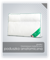 Poduszka anatomiczna materacowa AMZ 50x70 - 100% bawełna