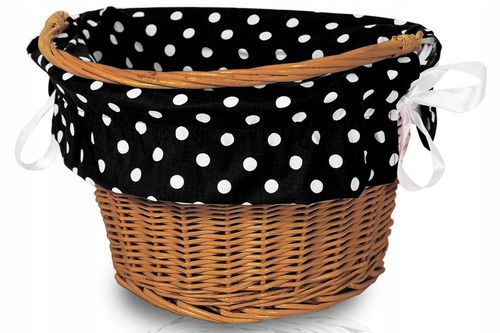 KOSZYK WIKLINOWY ROWEROWY NA ZAKUPY ROWER KIEROWNICE POJEMNY Z WKŁADEM na Arena.pl