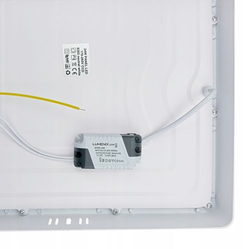 PANEL plafon sufitowy LED NATYNKOWY KWADRAT 24W 4500K Nie mruga CCD na Arena.pl