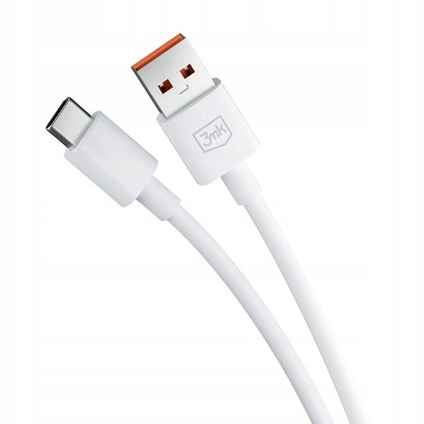 Biały Kabel USB do USB-C - szybkie ładowanie 60W 3A, długi 1.2m Hyper Cable zdjęcie 7