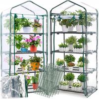 MINI SZKLARNIA BALKONOWA OGRODOWA 4 PÓŁKI PIONOWA FOLIAK 158/ 68 / 50 cm