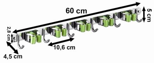 Wieszak ścienny na narzędzia miotły NOKTURN na Arena.pl