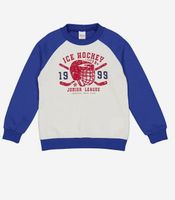 Freds World by GREEN COTTON Bluza w kolorze niebiesko-białym 128cm 8Y