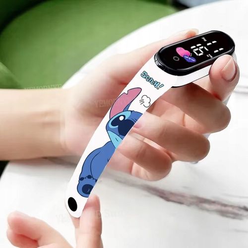 Zegarek cyfrowy LED Stich Lilo i STITCH dla dzieci NIEBIESKI na Arena.pl