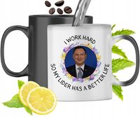 Kubek Magiczny Andrzej Duda Zmieniający Kolor Z Nadrukiem Ze Zdjęciem