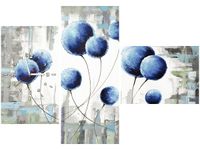 100CM 70CM ZEGAR 3 ELEM ABSTRAKCYJNE DMUCHAWCE ŚCIENNY OBRAZ