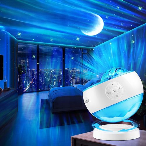 Projektor Gwiazd Głośnik Bluetooth Lampka Nocna Projektor Z Muzyką Pilot na Arena.pl