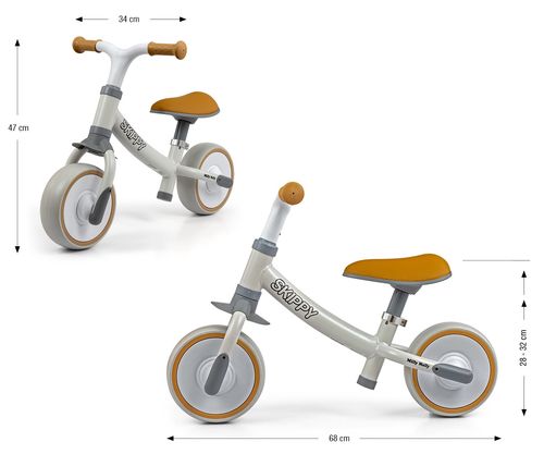 MILLY MALLY 6377 Rowerek biegowy Skippy White na Arena.pl