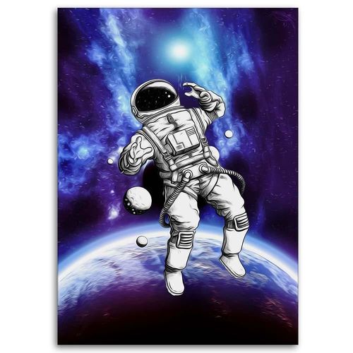 Deco Panel, Kosmonauta w kosmosie 50x70 na Arena.pl