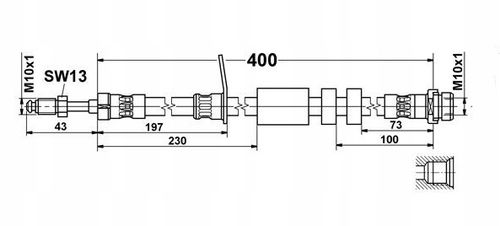 Ford Focus 3 C-MAX - Zestaw Przewodów Hamulcowych Teflonowych W Oplocie na Arena.pl