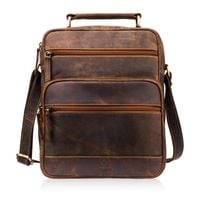 torba męska skórzana vintage brązowa listonoszka męska paolo peruzzi